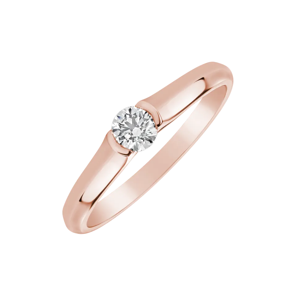 Prsteň s diamantom Brilliant Love