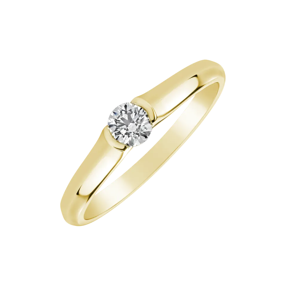 Prsteň s diamantom Brilliant Love