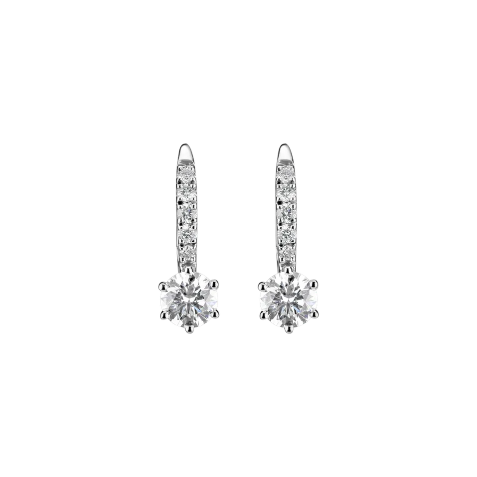 Náušnice s diamantmi Sparkless