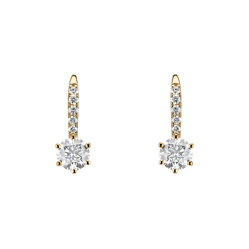 Náušnice s diamantmi Essential Glow