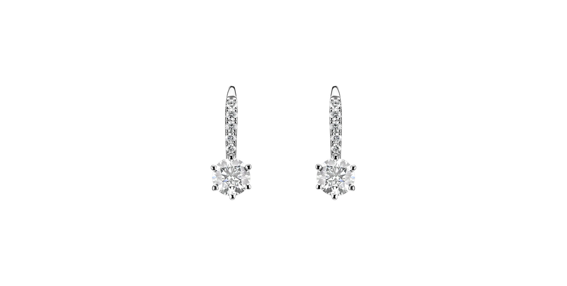 Náušnice s diamantmi Sparkless
