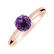 Prsteň s ametystom brazil Bonbon2