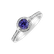 Prsteň s tanzanitom a diamantmi Parvati2