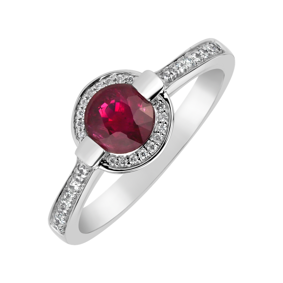 Prsteň s turmalínom a diamantmi Parvati