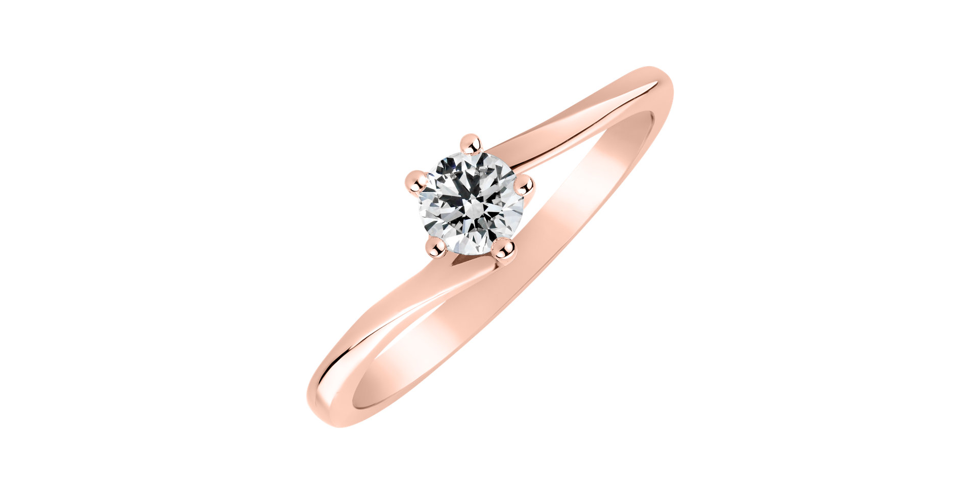 Prsteň s diamantom Vivid Love