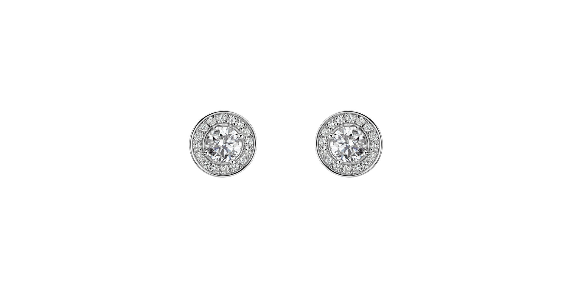 Náušnice s diamantmi Sparkling Rain