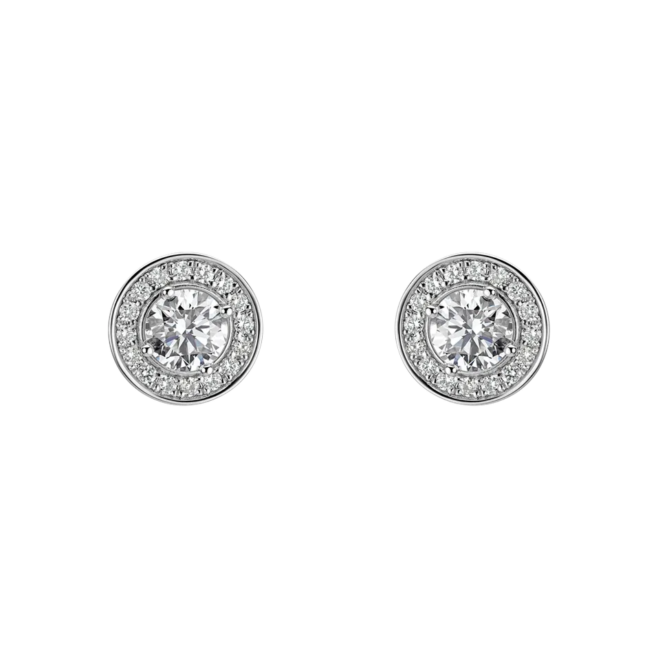 Náušnice s diamantmi Sparkling Rain
