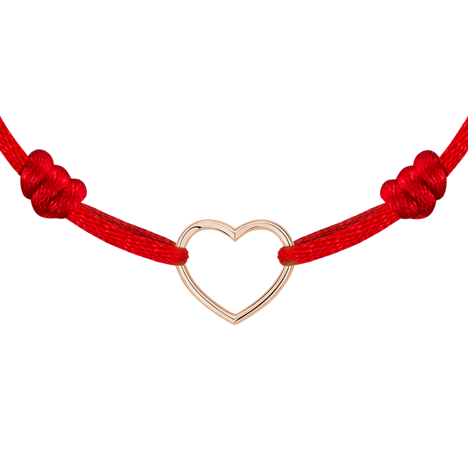 Diamantový náramok so šnúrkou Heart