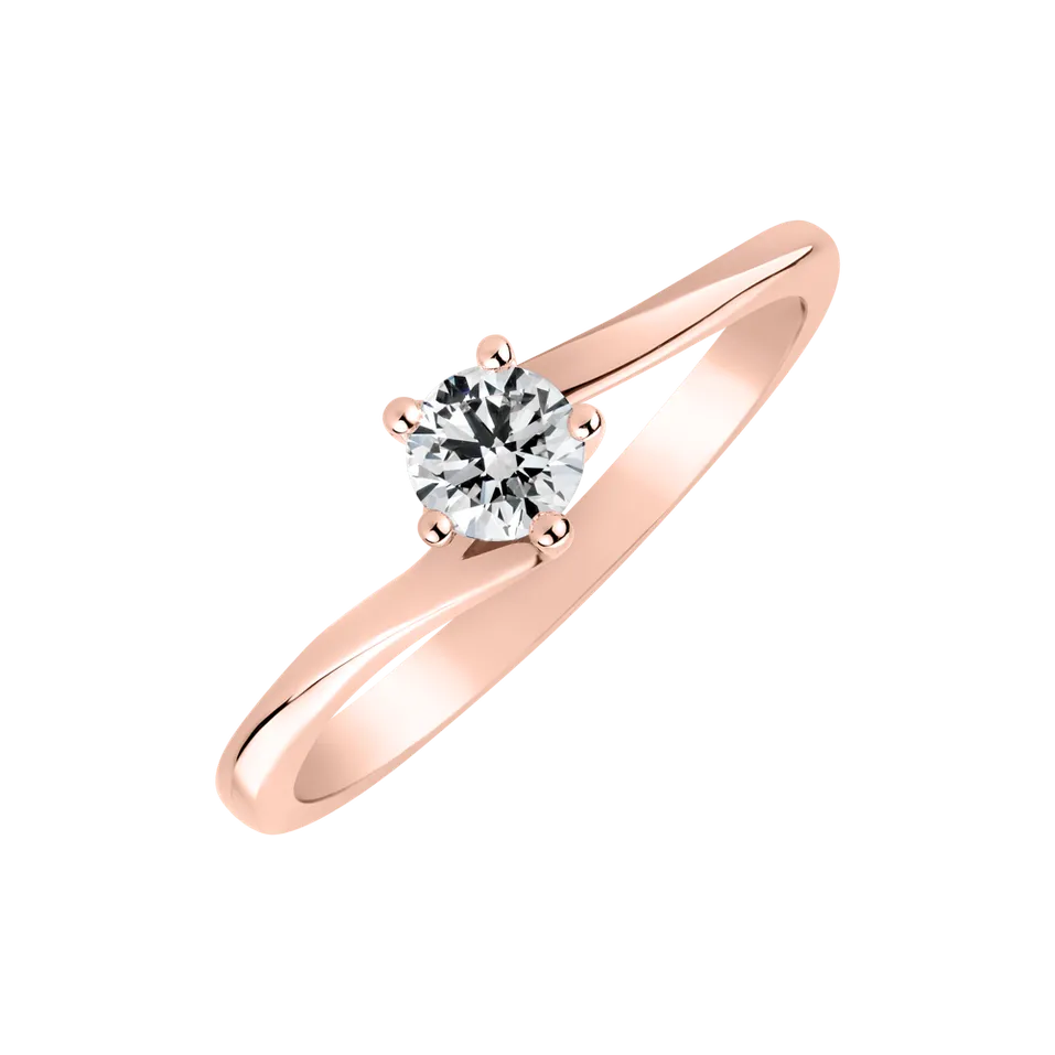 Prsteň s diamantom Vivid Love