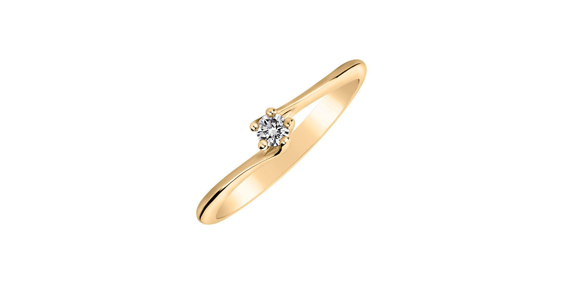 Prsteň s diamantom Vivid Love
