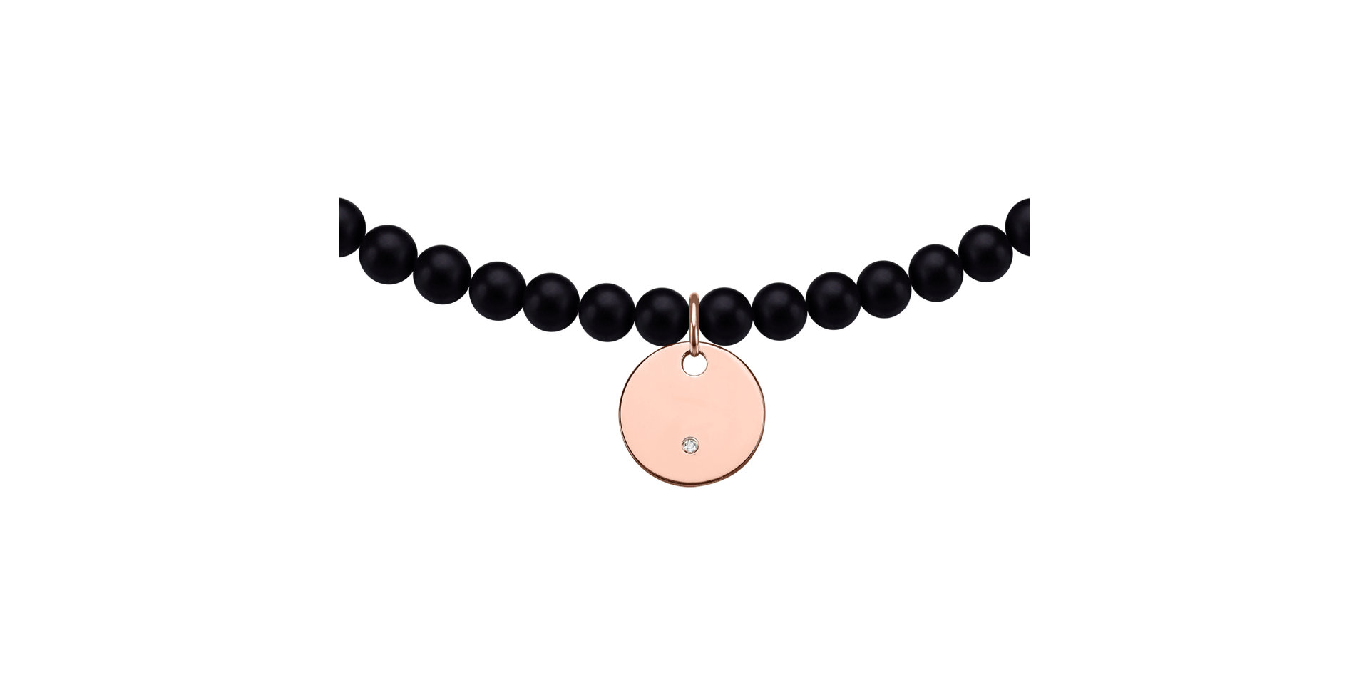 Diamantový náramok s achátmi Dark Touch