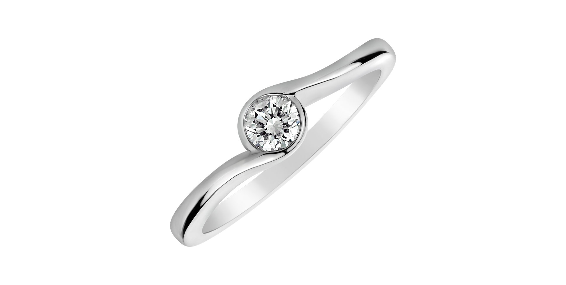 Prsteň s diamantom Shiny Joy