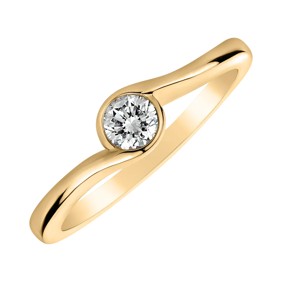 Prsteň s diamantom Shiny Joy