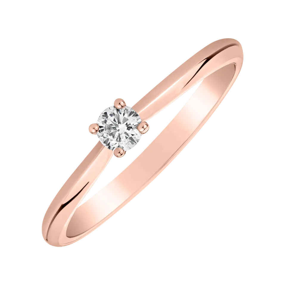Prsteň s diamantom Forever Love