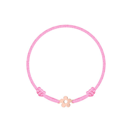 Detský diamantový náramok so šnúrkou Flower