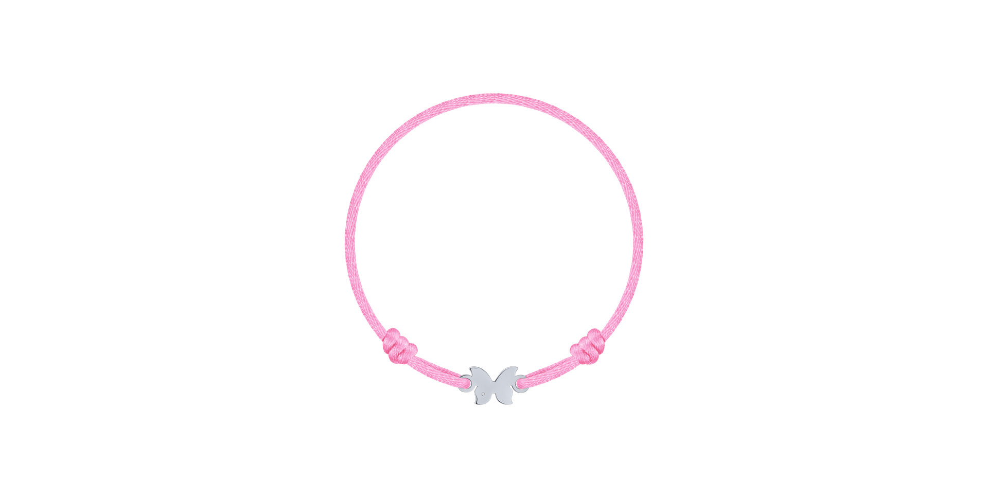 Detský diamantový náramok so šnúrkou Butterfly