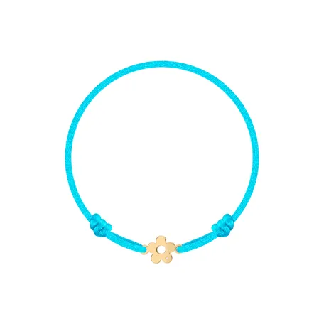 Detský diamantový náramok so šnúrkou Flower