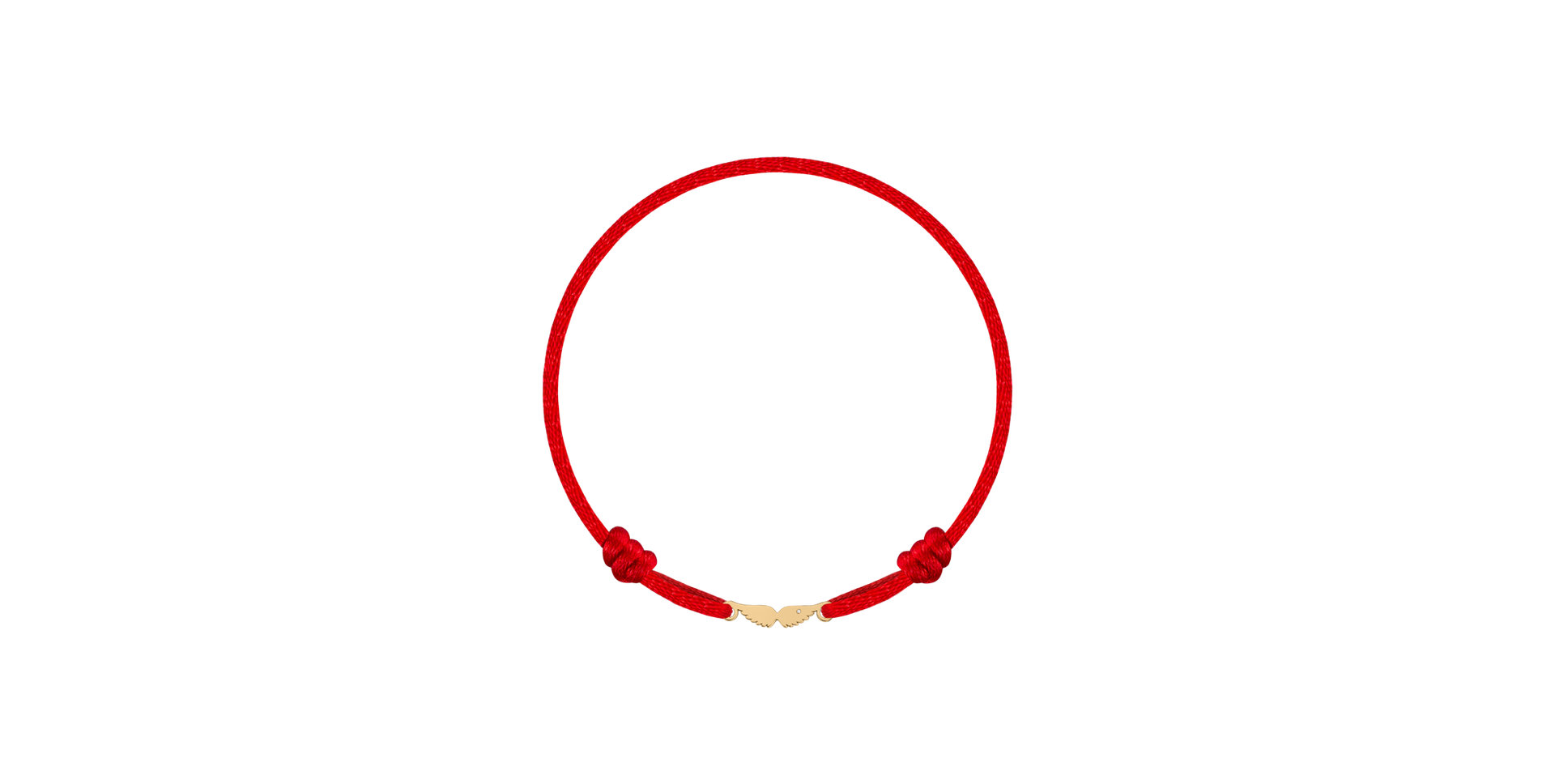 Detský diamantový náramok so šnúrkou Angel Wings