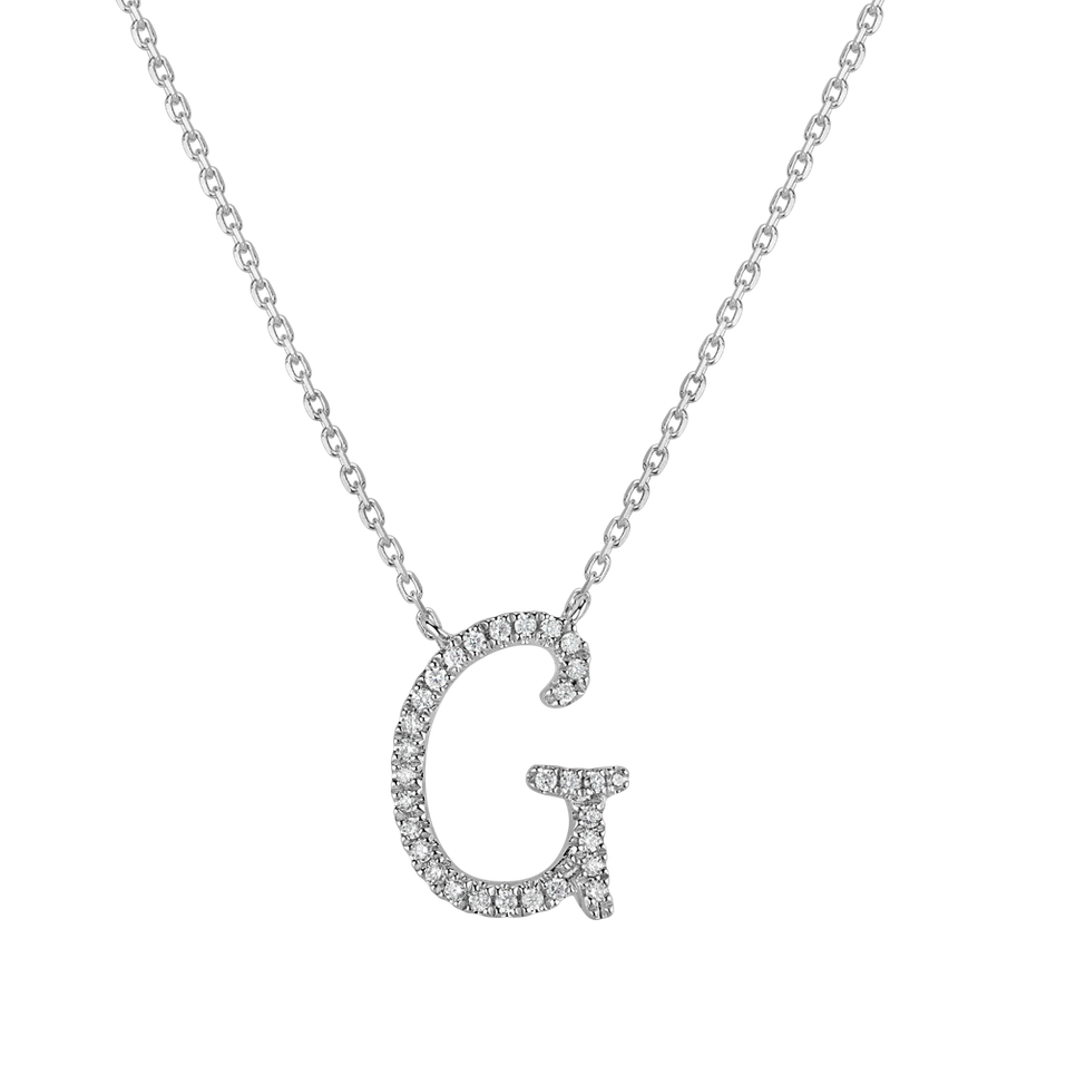 Náhrdelník s diamantmi Curly Glitter G