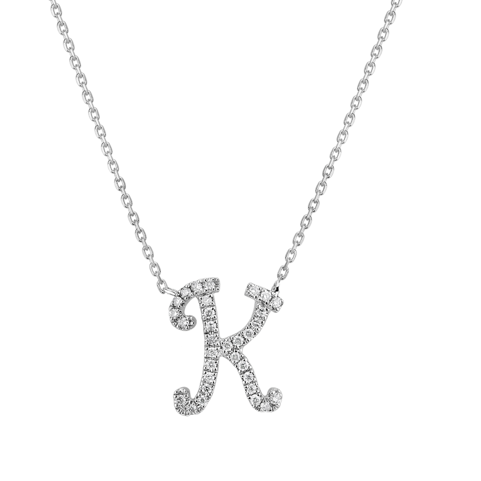 Náhrdelník s diamantmi Curly Glitter K
