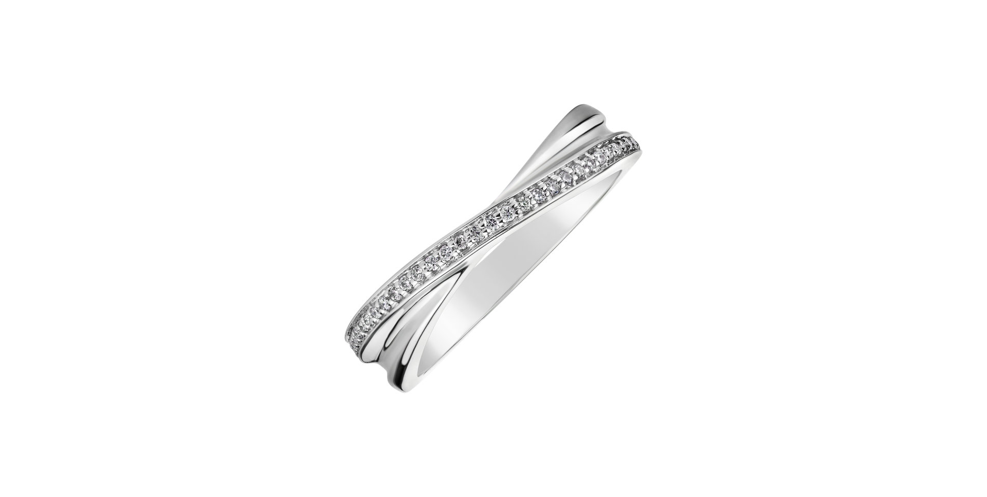 Prsteň s diamantmi Elegant Spark