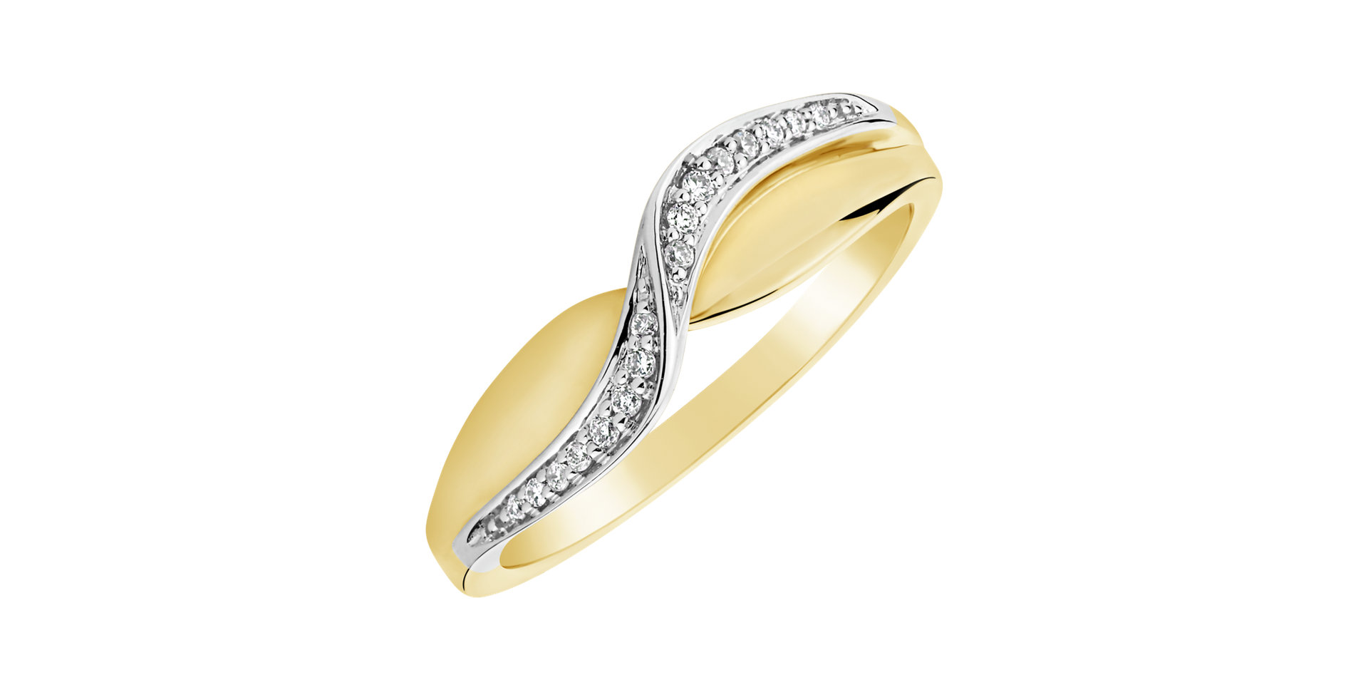 Prsteň s diamantmi Eternity Sea