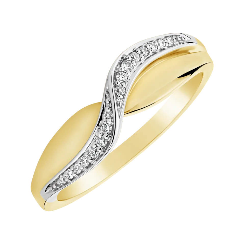 Prsteň s diamantmi Eternity Sea