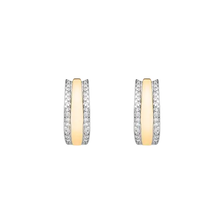 Náušnice s diamantmi Eternity Sparkle