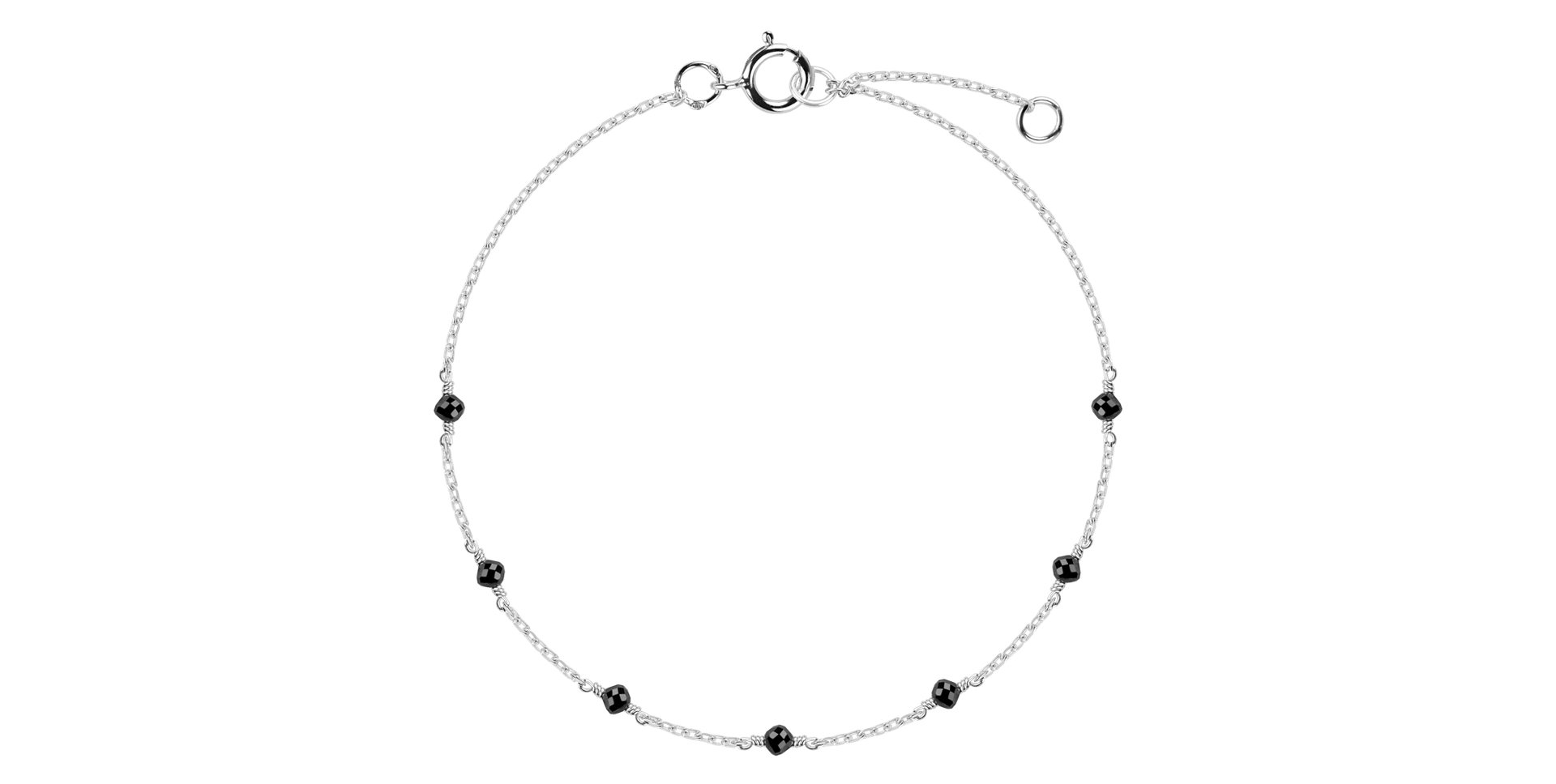 Náramok s čiernymi diamantmi Dark Melody