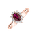 Prsteň s rubínom a diamantmi Trixie Princess2