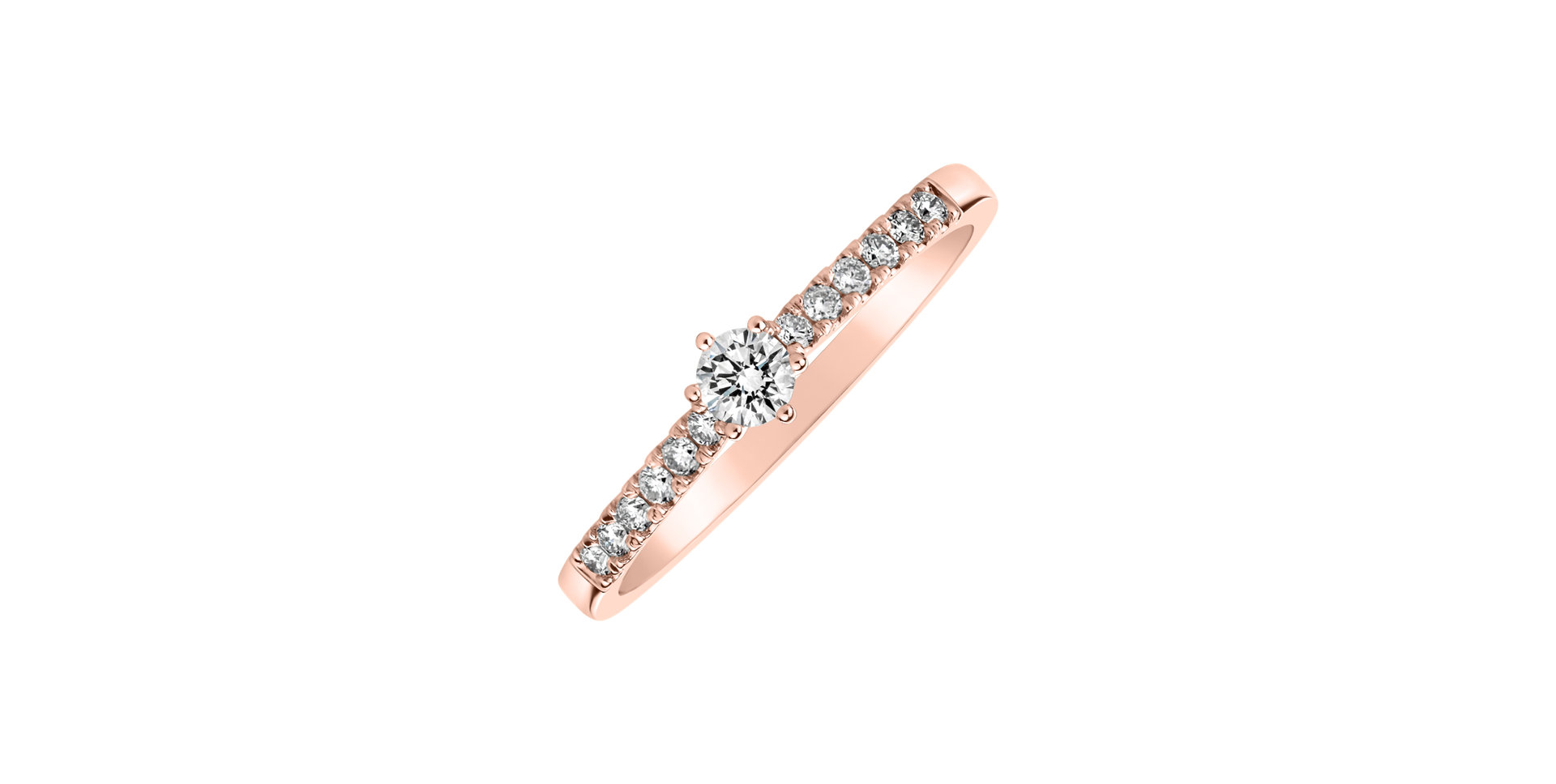 Prsteň s diamantmi Sparkling Love