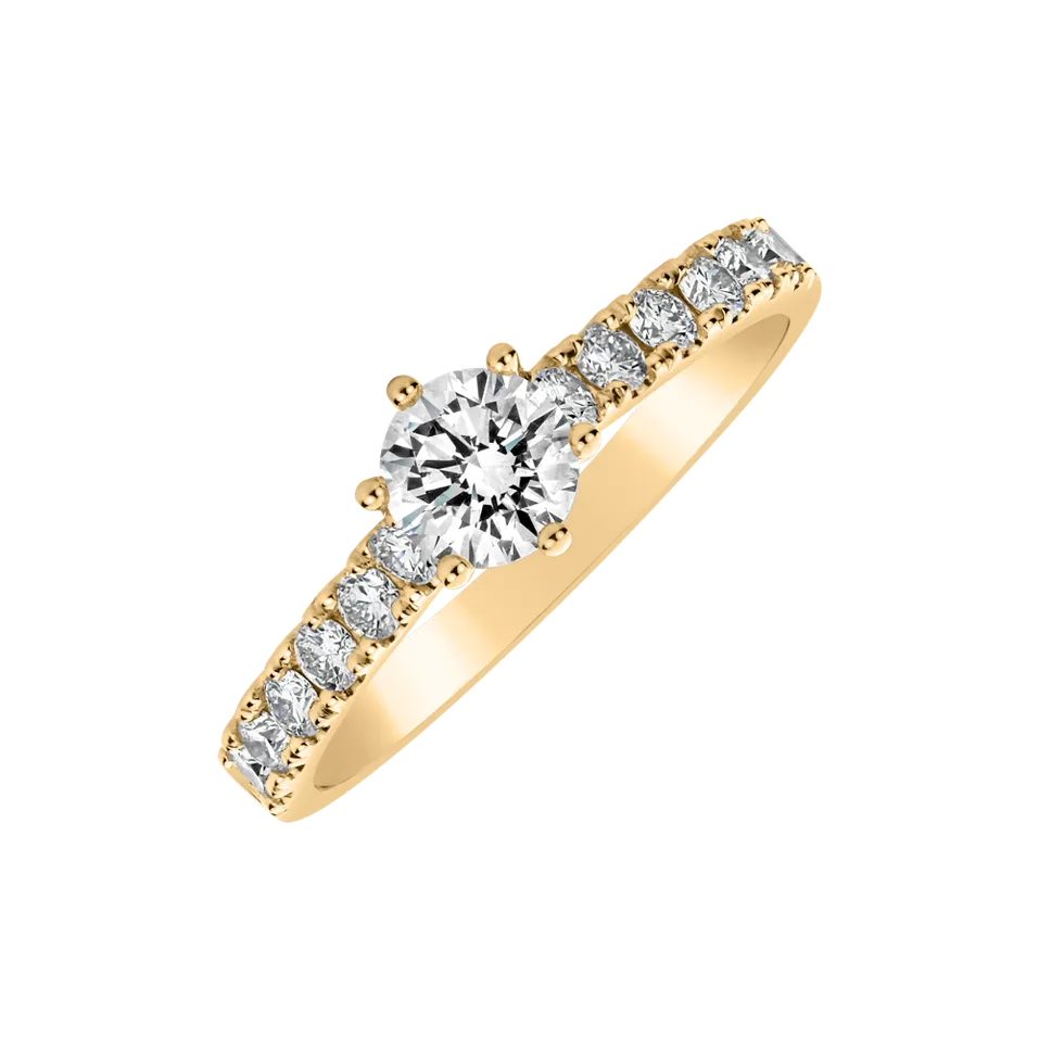 Prsteň s diamantmi Sparkling Love