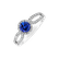 Prsteň s tanzanitom a diamantmi Geneviév2
