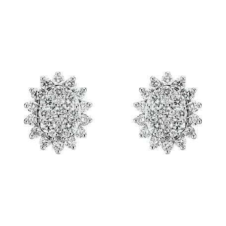 Náušnice s diamantmi Midnight Star