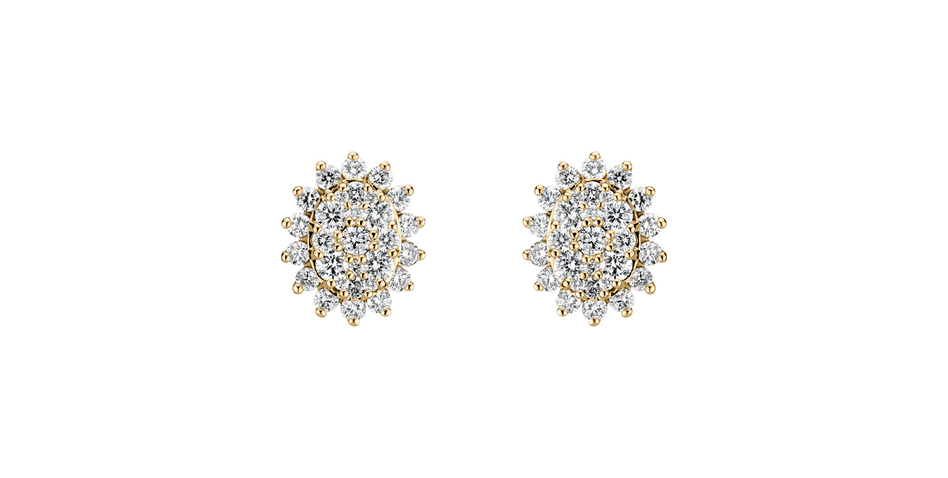 Náušnice s diamantmi Midnight Star