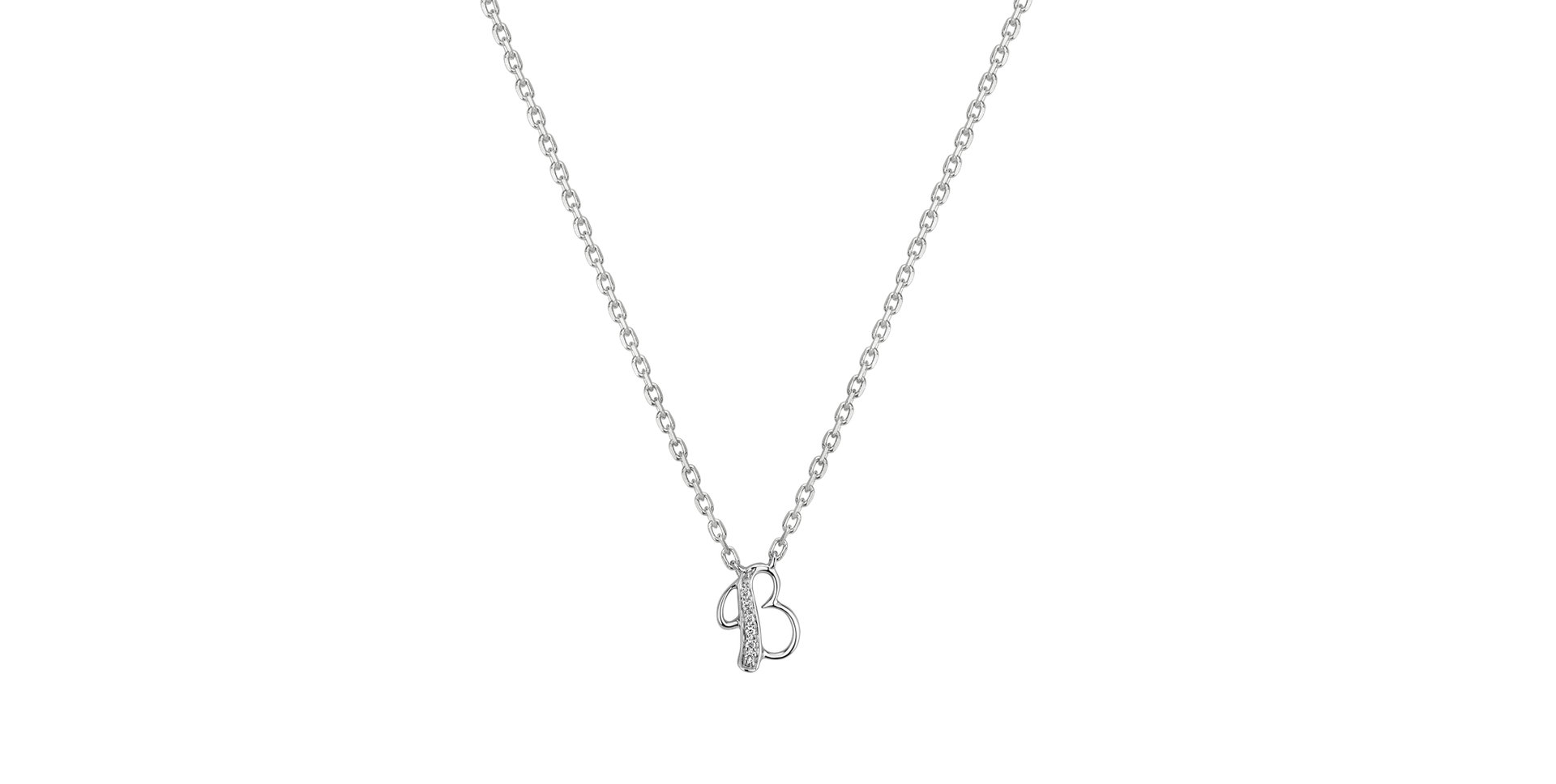 Náhrdelník s diamantmi Curly Diamonds B