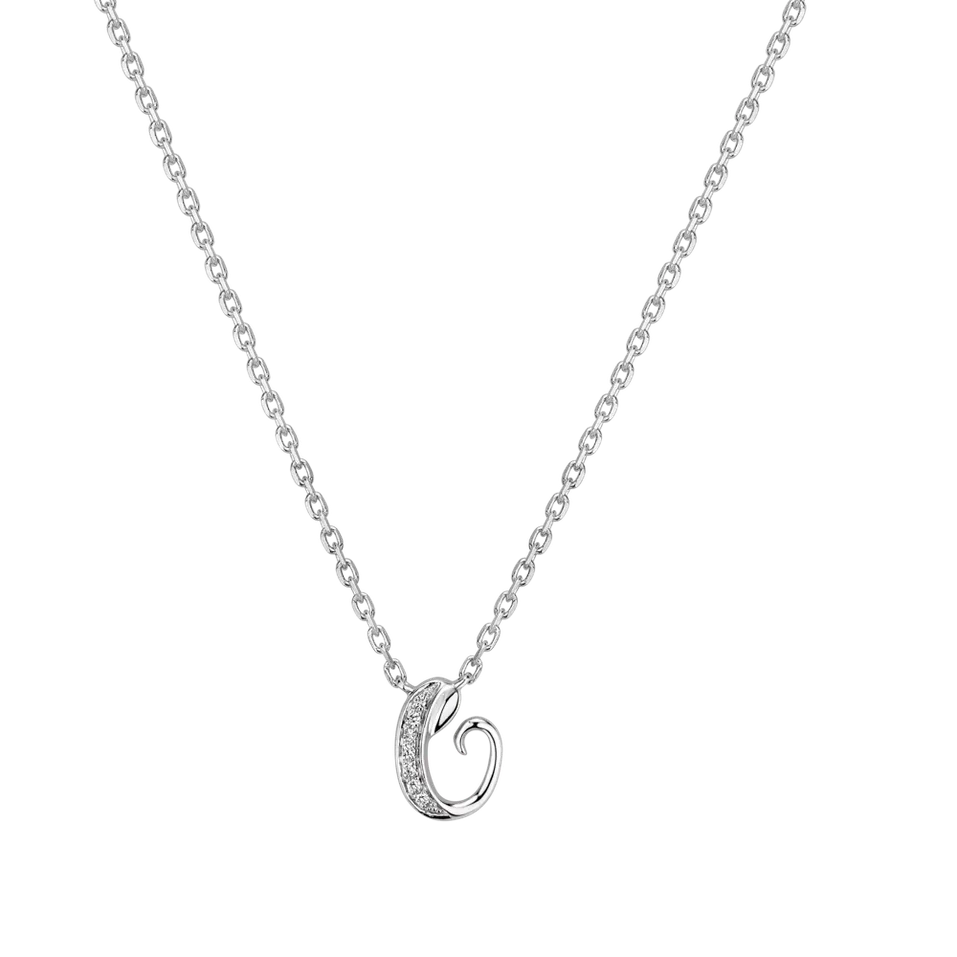 Náhrdelník s diamantmi Curly Diamonds C