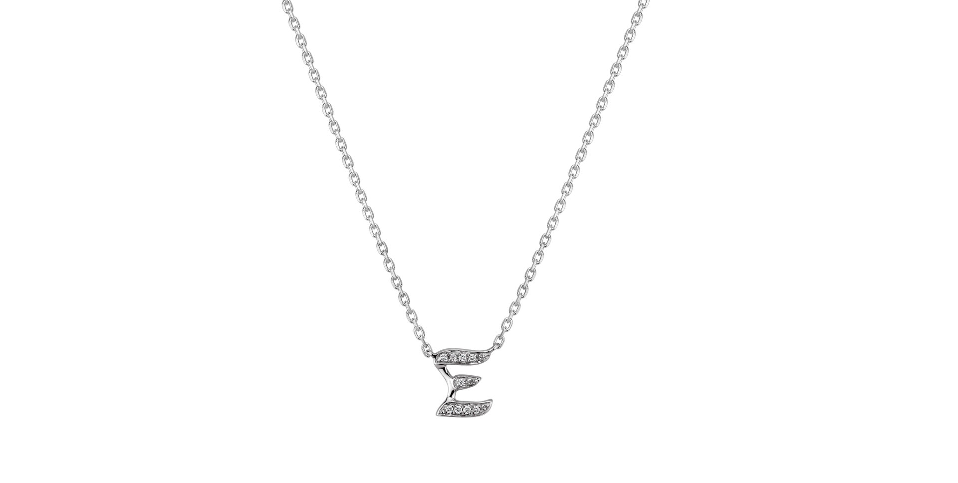 Náhrdelník s diamantmi Curly Diamonds E