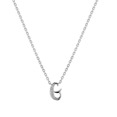 Náhrdelník s diamantmi Curly Diamonds G