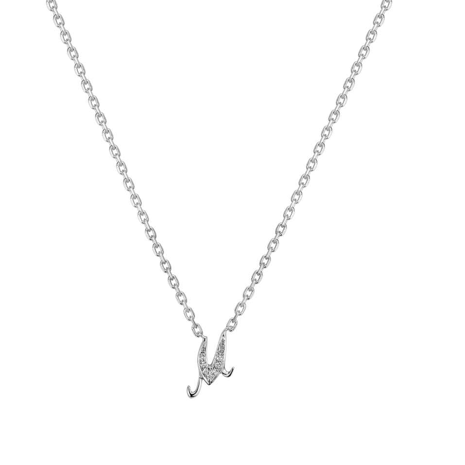 Náhrdelník s diamantmi Curly Diamonds M
