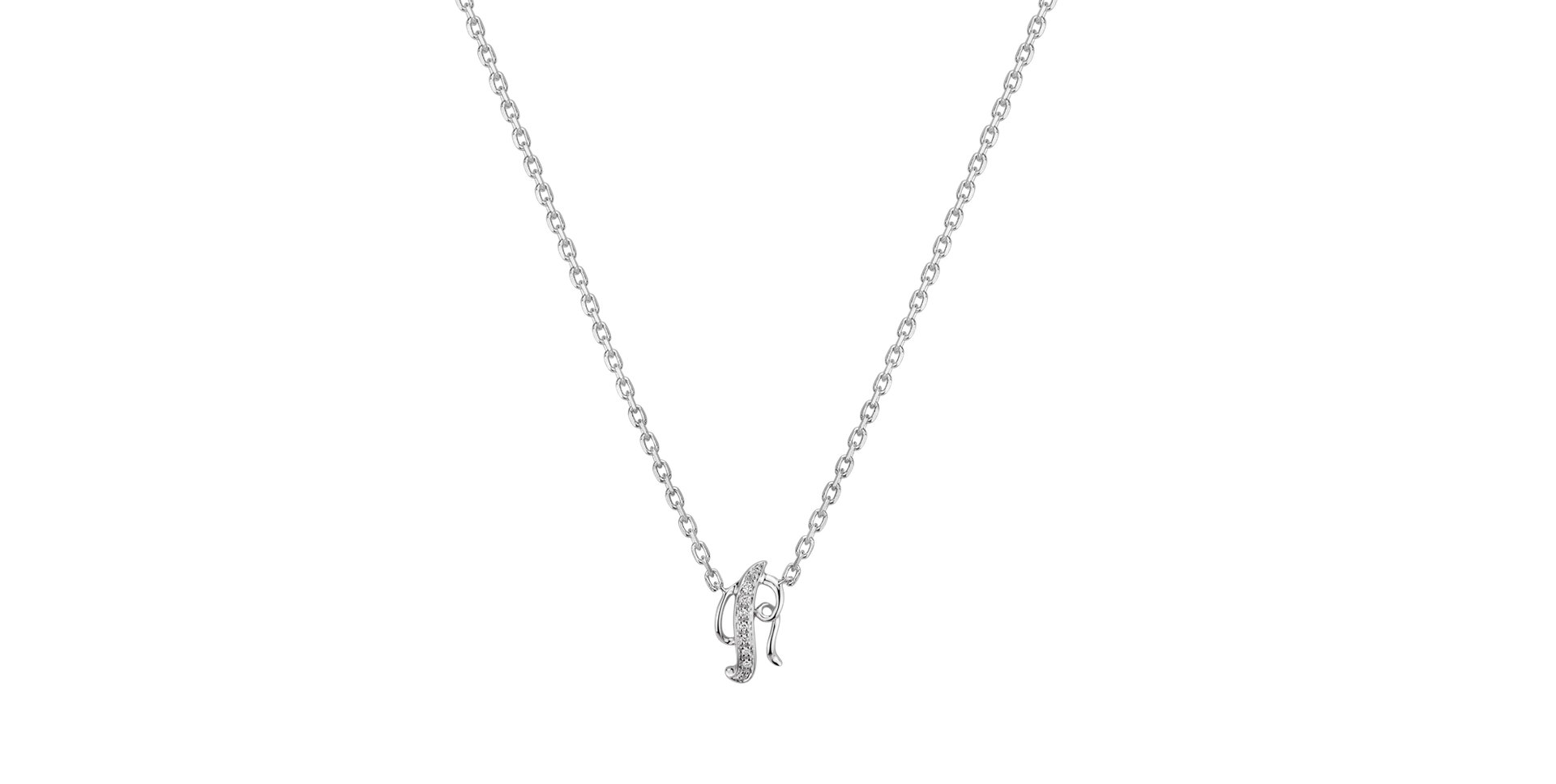 Náhrdelník s diamantmi Curly Diamonds R