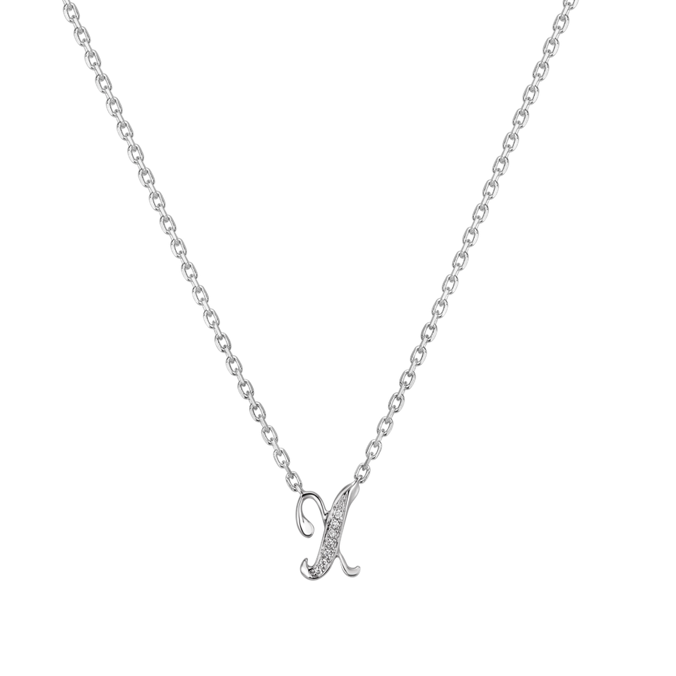 Náhrdelník s diamantmi Curly Diamonds X