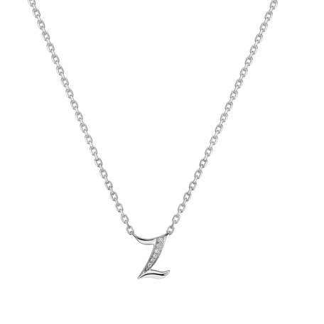 Náhrdelník s diamantmi Curly Diamonds Z