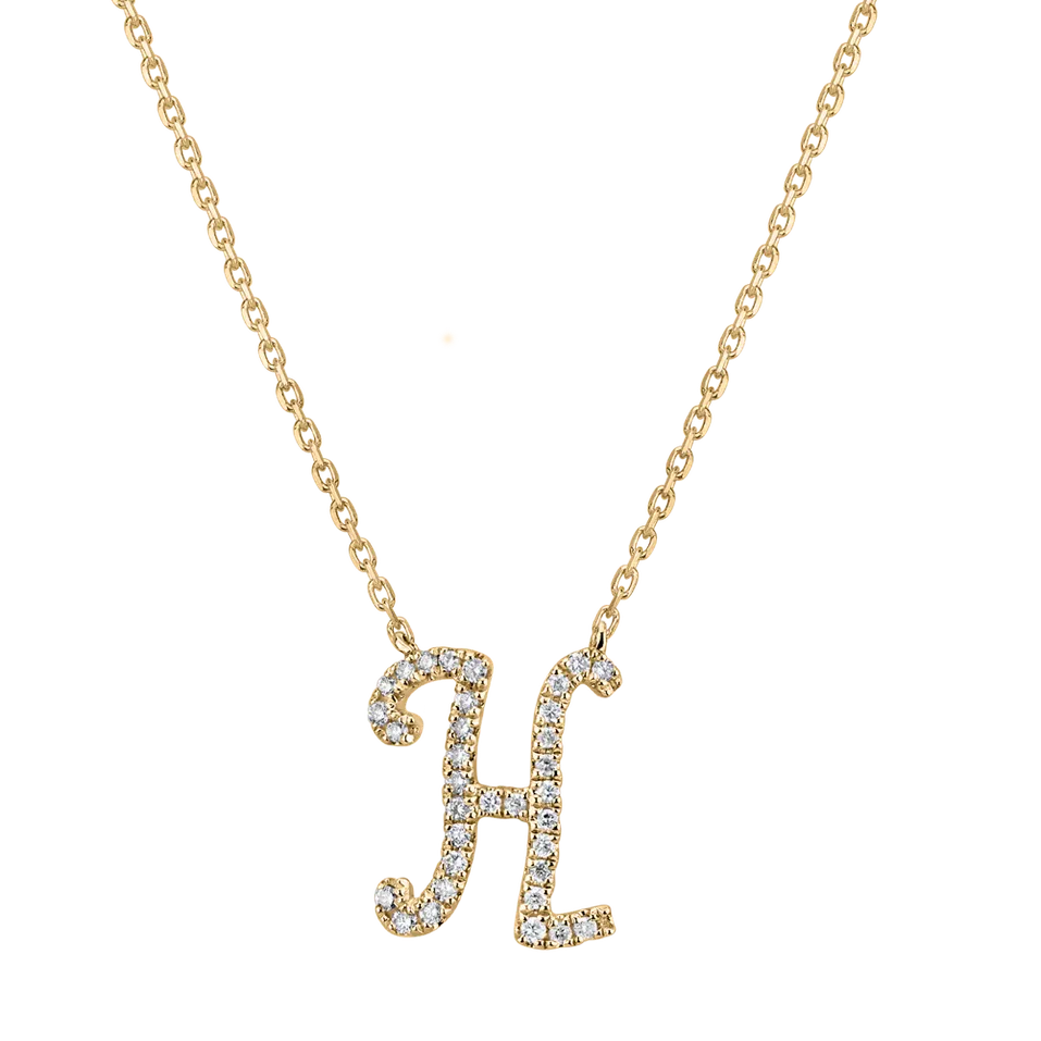 Náhrdelník s diamantmi Curly Glitter H