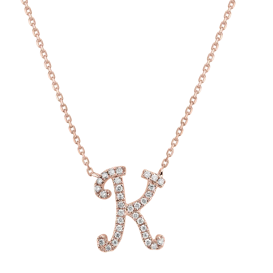 Náhrdelník s diamantmi Curly Glitter K