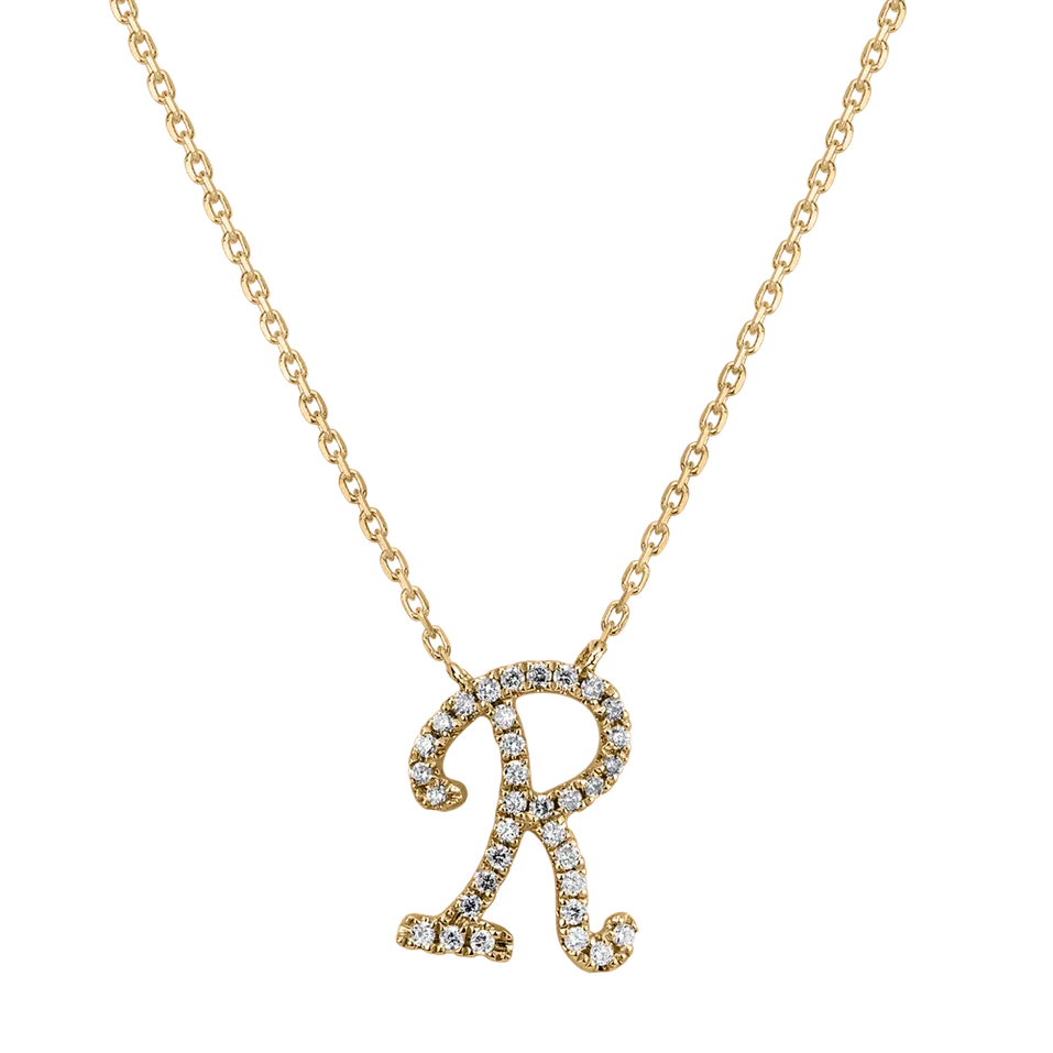 Náhrdelník s diamantmi Curly Glitter R