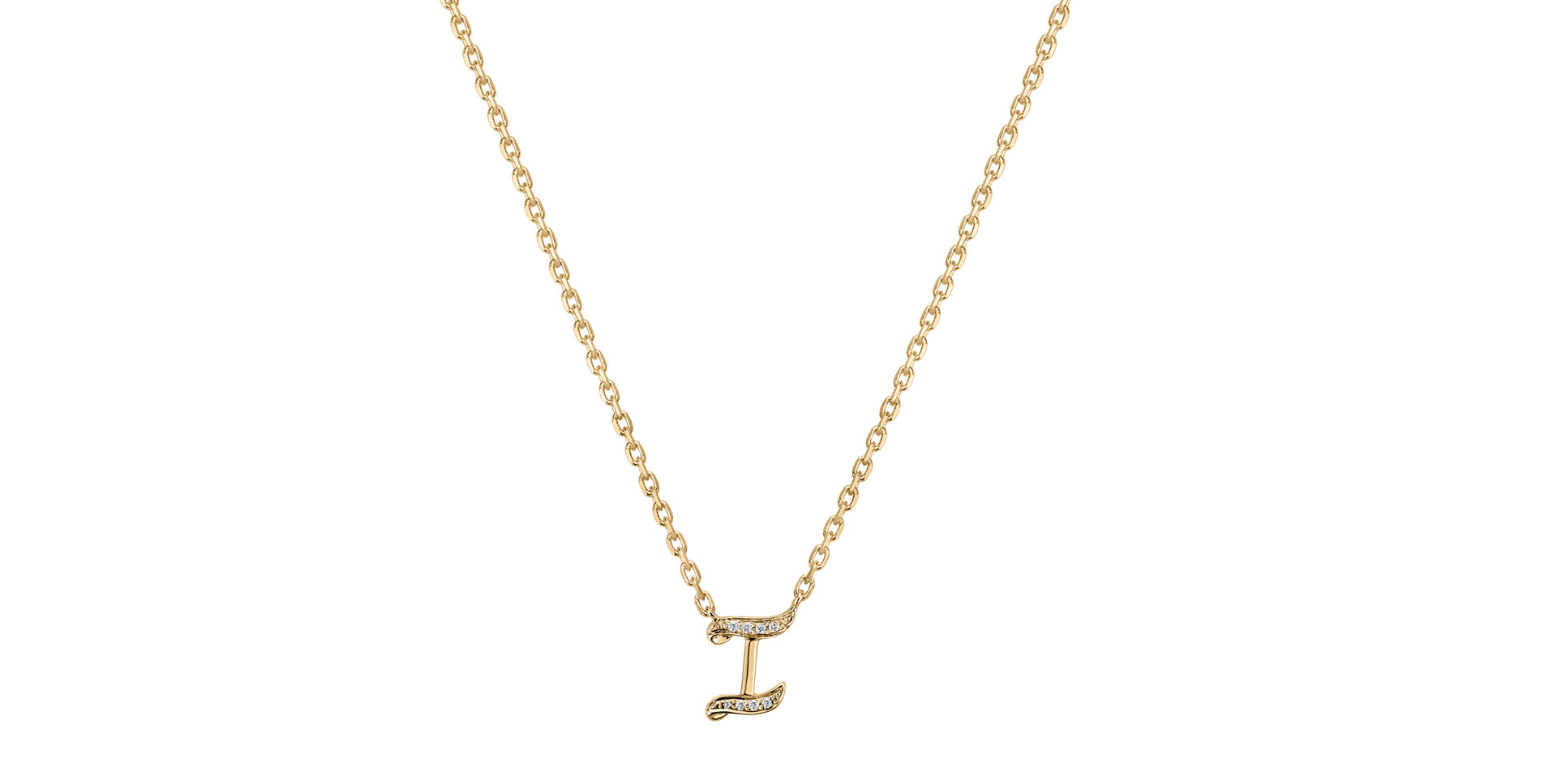 Náhrdelník s diamantmi Curly Diamonds I