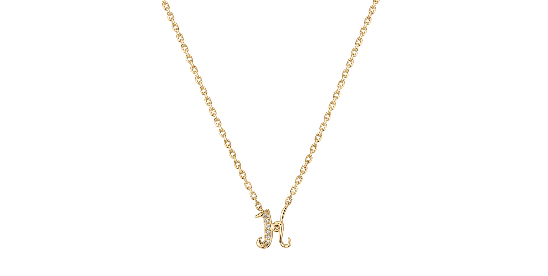 Náhrdelník s diamantmi Curly Diamonds K