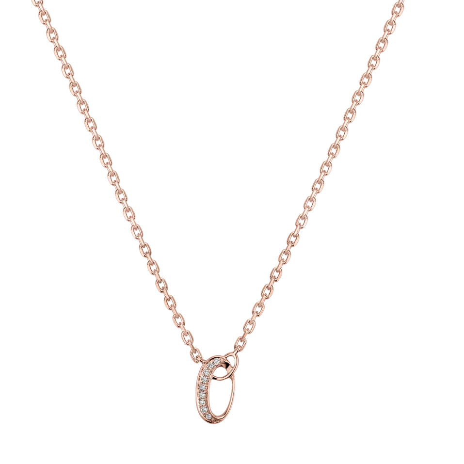 Náhrdelník s diamantmi Curly Diamonds O