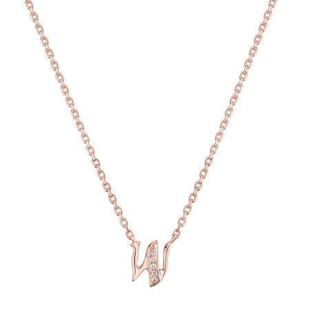 Náhrdelník s diamantmi Curly Diamonds W